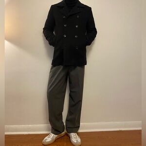 Black pea coat size s